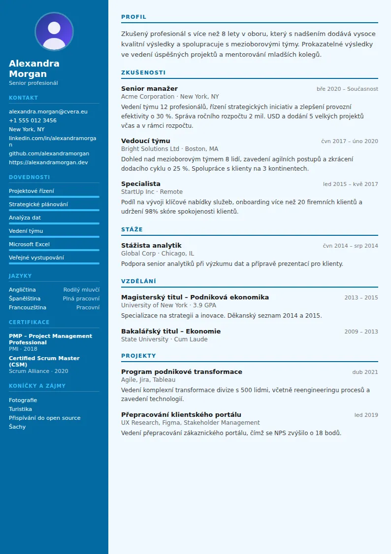 Šablona životopisu Dentist