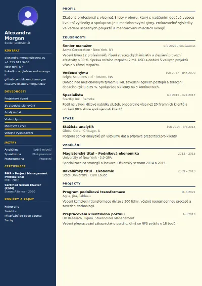Šablona životopisu Electrician