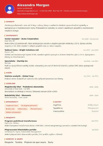 Šablona životopisu Firefighter