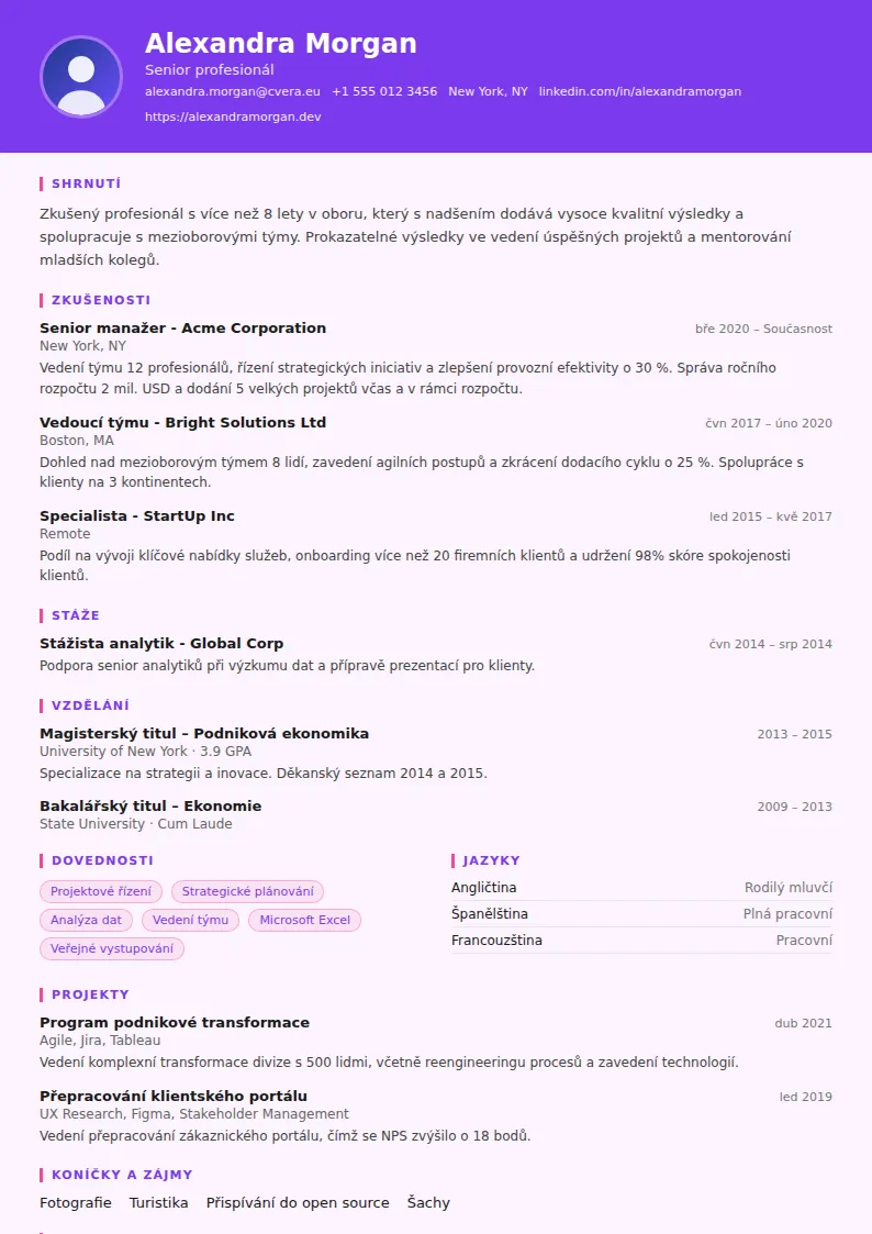 Šablona životopisu Graphic Designer
