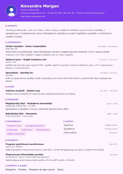 Šablona životopisu Graphic Designer