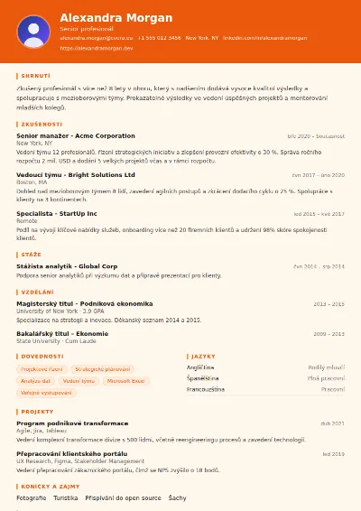 Šablona životopisu Logistics