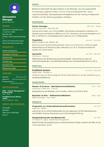 Lebenslauf-Vorlage Veterinarian