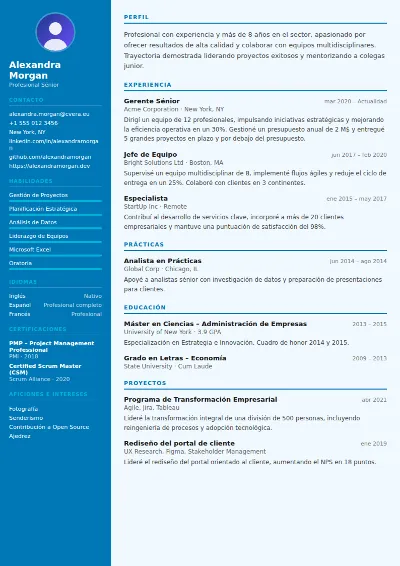 Plantilla de CV Medical