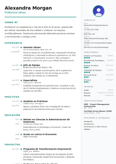 Plantilla de CV Modern