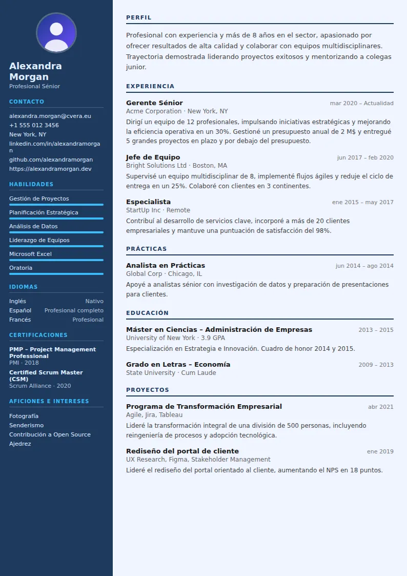 Plantilla de CV Radiologist