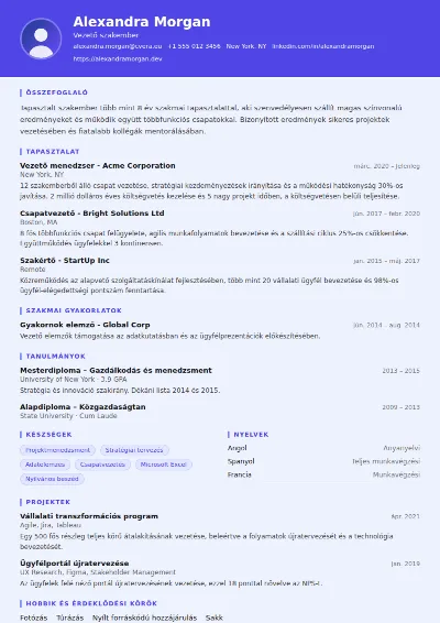 Data Scientist önéletrajz-sablon