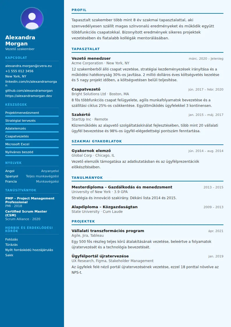 Dentist önéletrajz-sablon