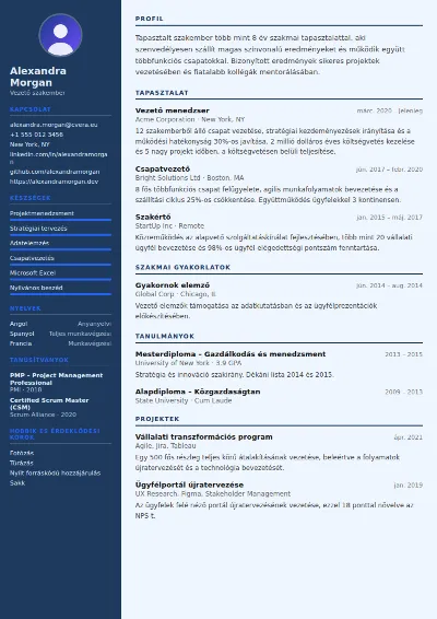 Economist önéletrajz-sablon