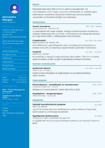 Flight Attendant önéletrajz-sablon