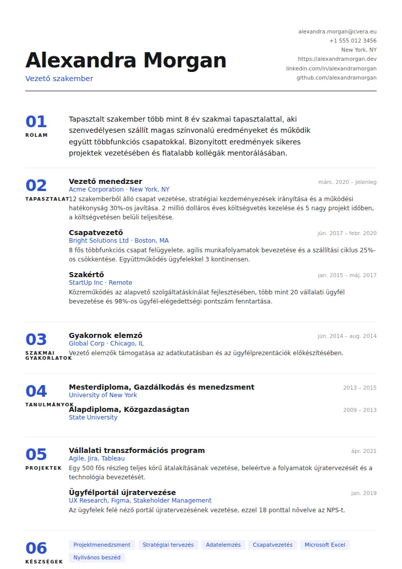Index önéletrajz-sablon