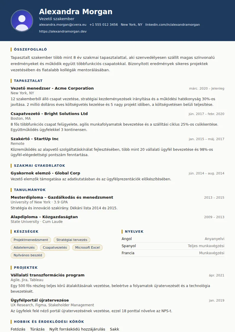 Legal önéletrajz-sablon