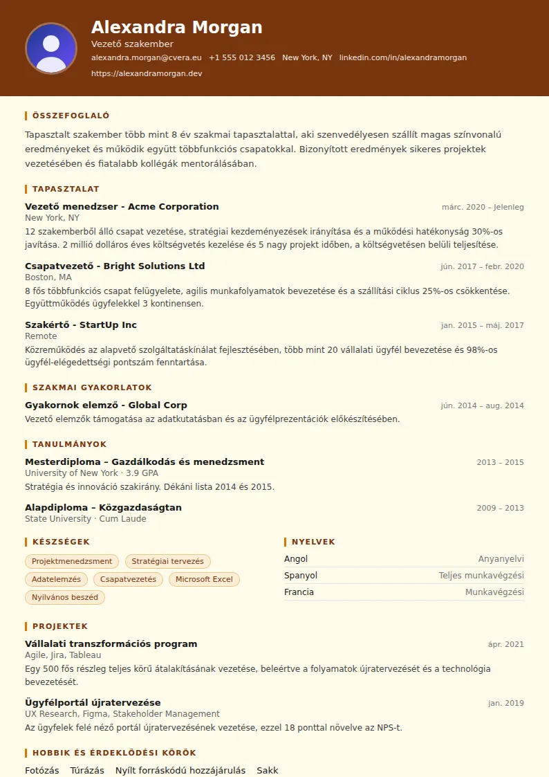 Librarian önéletrajz-sablon