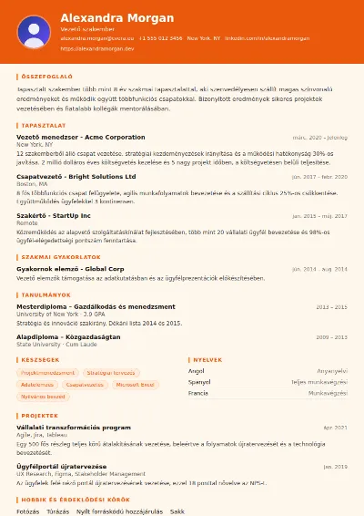 Logistics önéletrajz-sablon
