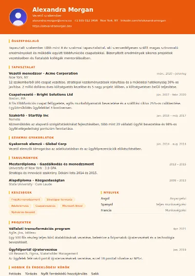 Marketing önéletrajz-sablon