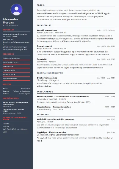 Mechanical Engineer önéletrajz-sablon