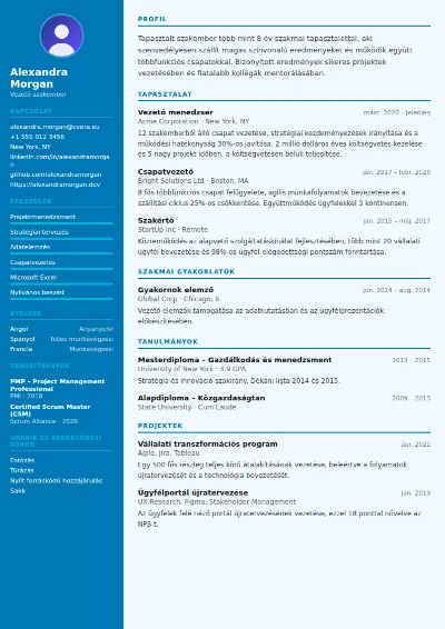 Medical önéletrajz-sablon