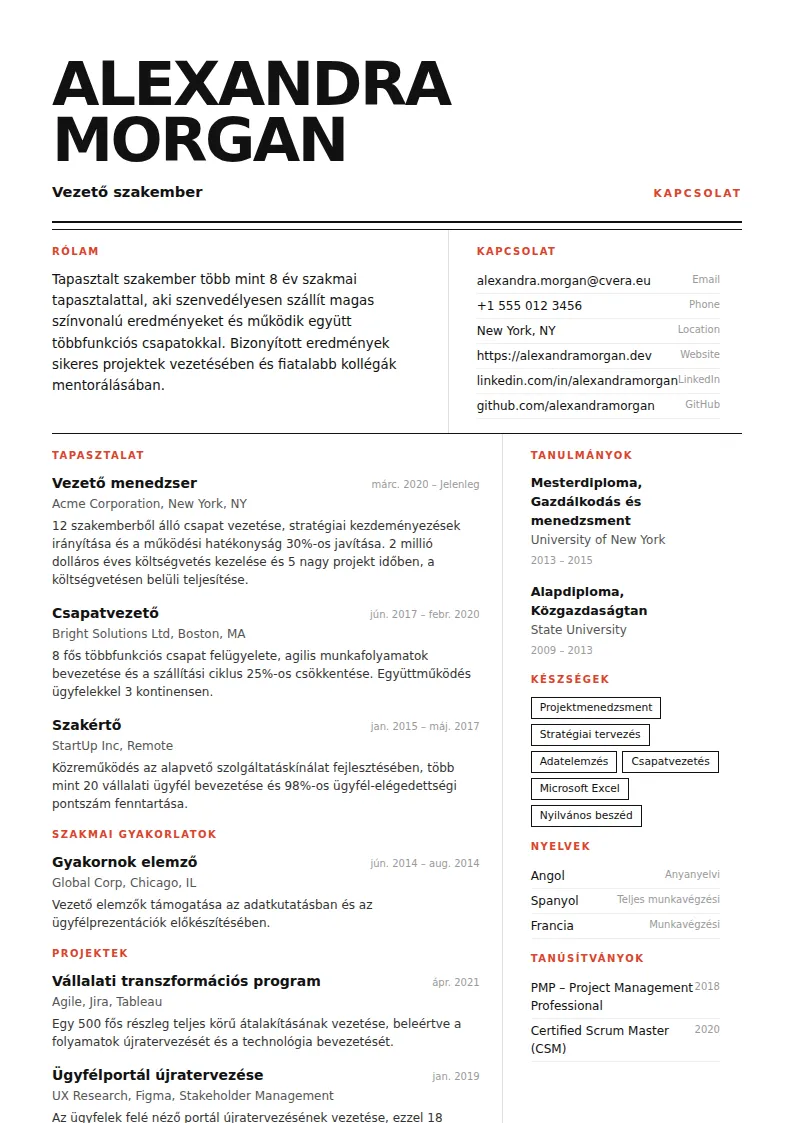 Monolith önéletrajz-sablon