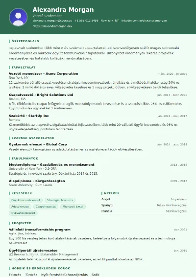 Nurse önéletrajz-sablon