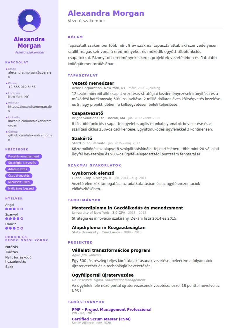 Pastel önéletrajz-sablon