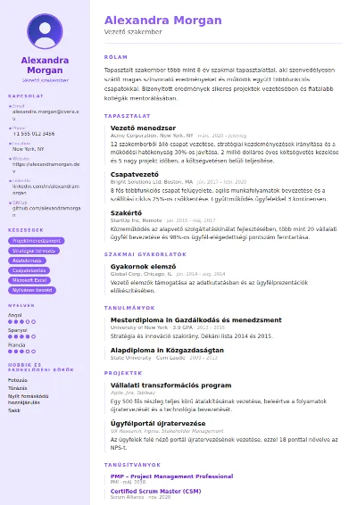 Pastel önéletrajz-sablon