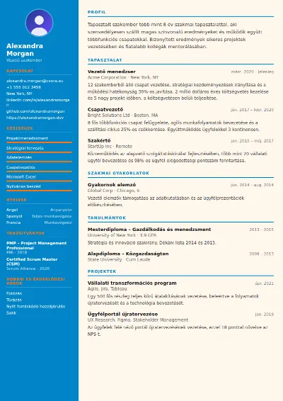 Physiotherapist önéletrajz-sablon
