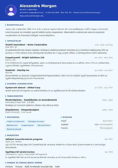 Plumber önéletrajz-sablon
