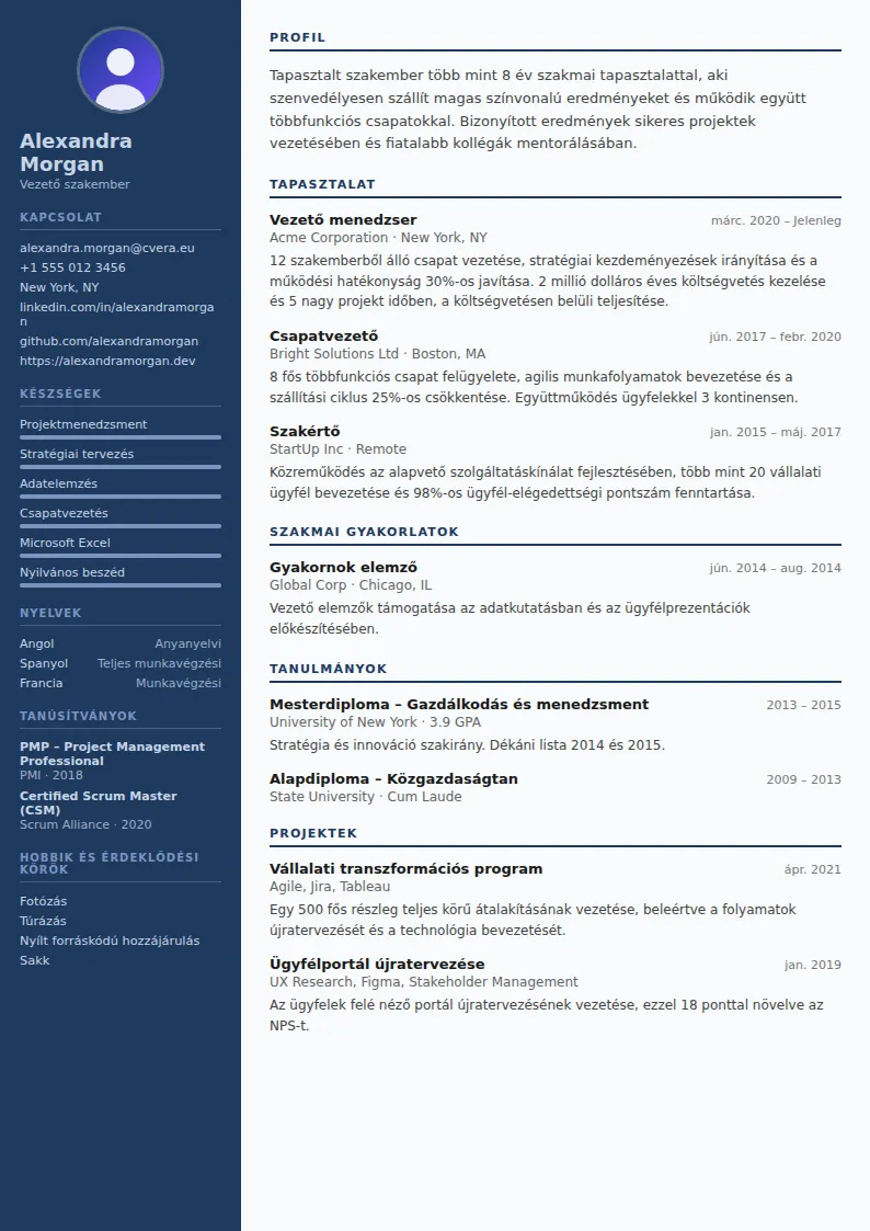Police önéletrajz-sablon