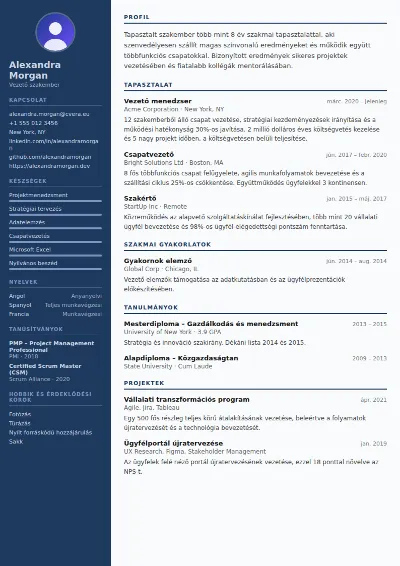 Police önéletrajz-sablon