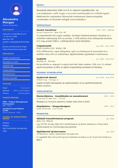 Teacher önéletrajz-sablon