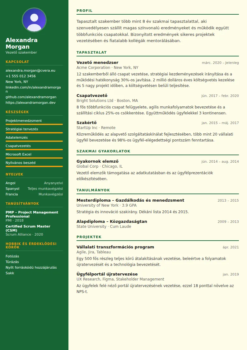 Veterinarian önéletrajz-sablon