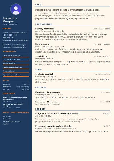 Szablon CV Civil Engineer
