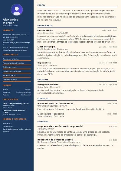 Modelo de CV Civil Engineer