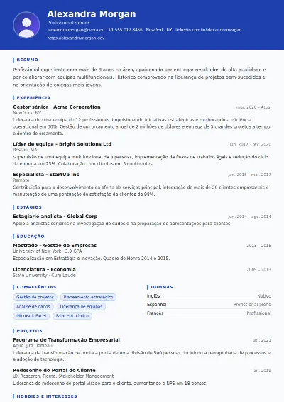 Modelo de CV Driver
