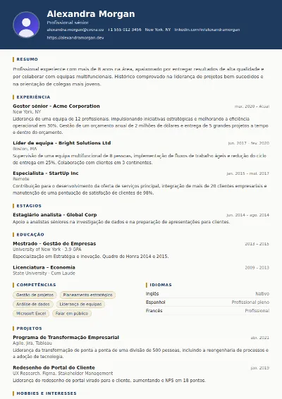 Modelo de CV Legal