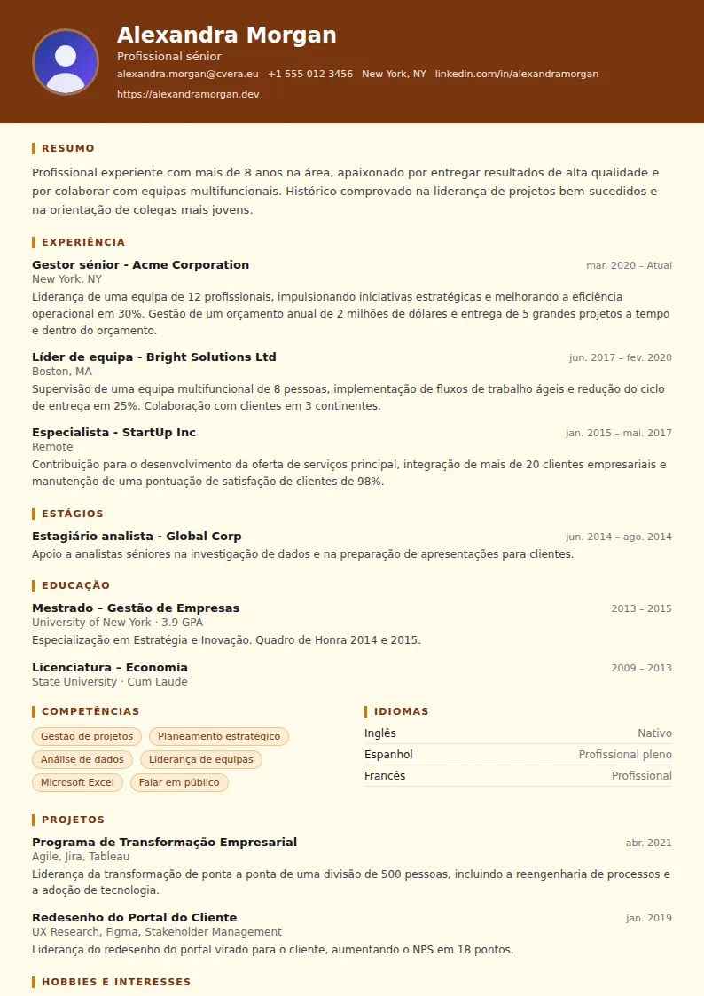 Modelo de CV Librarian
