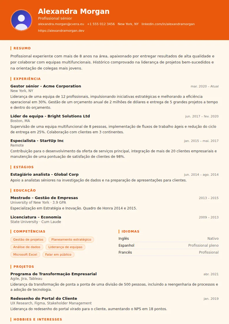 Modelo de CV Logistics