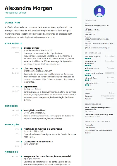 Modelo de CV Modern