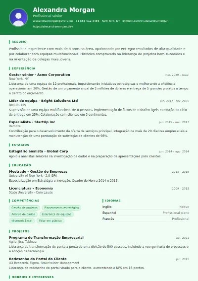 Modelo de CV Pharmacist