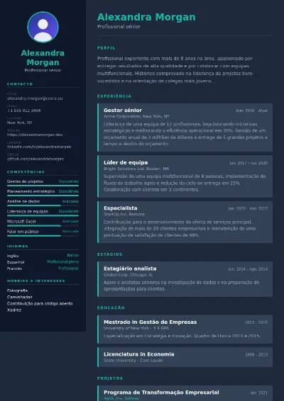 Modelo de CV Slate