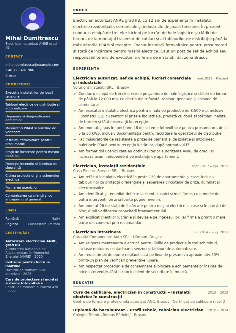 Model CV electrician