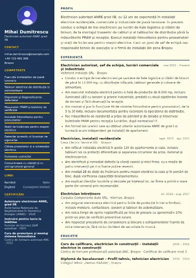 Model CV electrician
