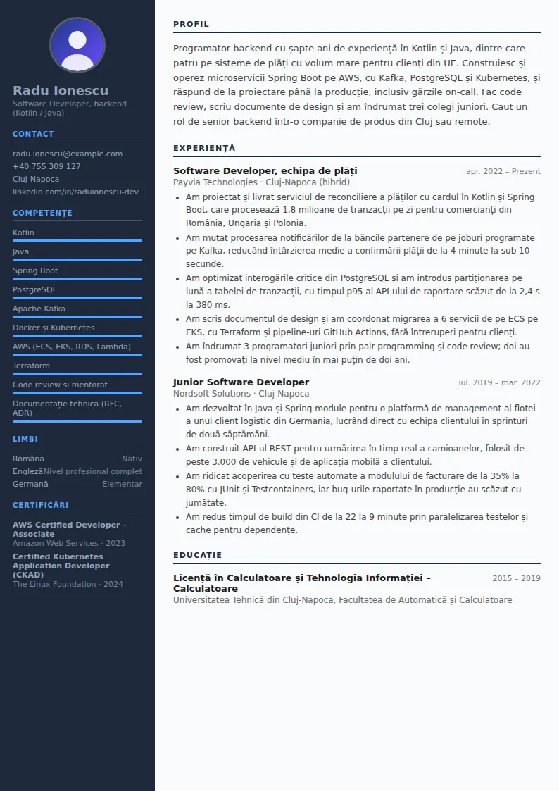 Model CV programator