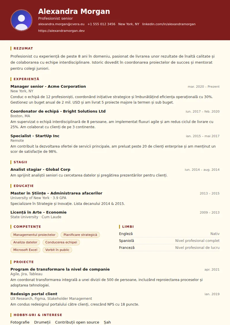 Model de CV Attorney