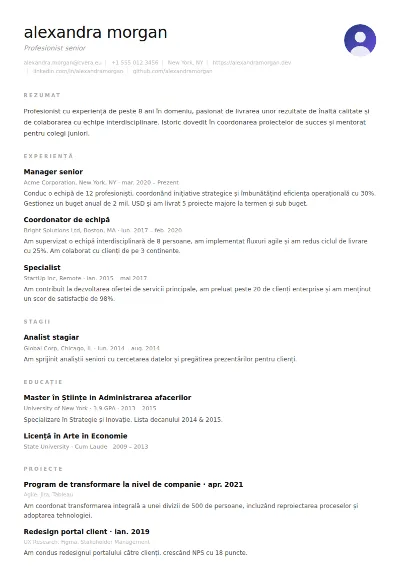 Model de CV Clean