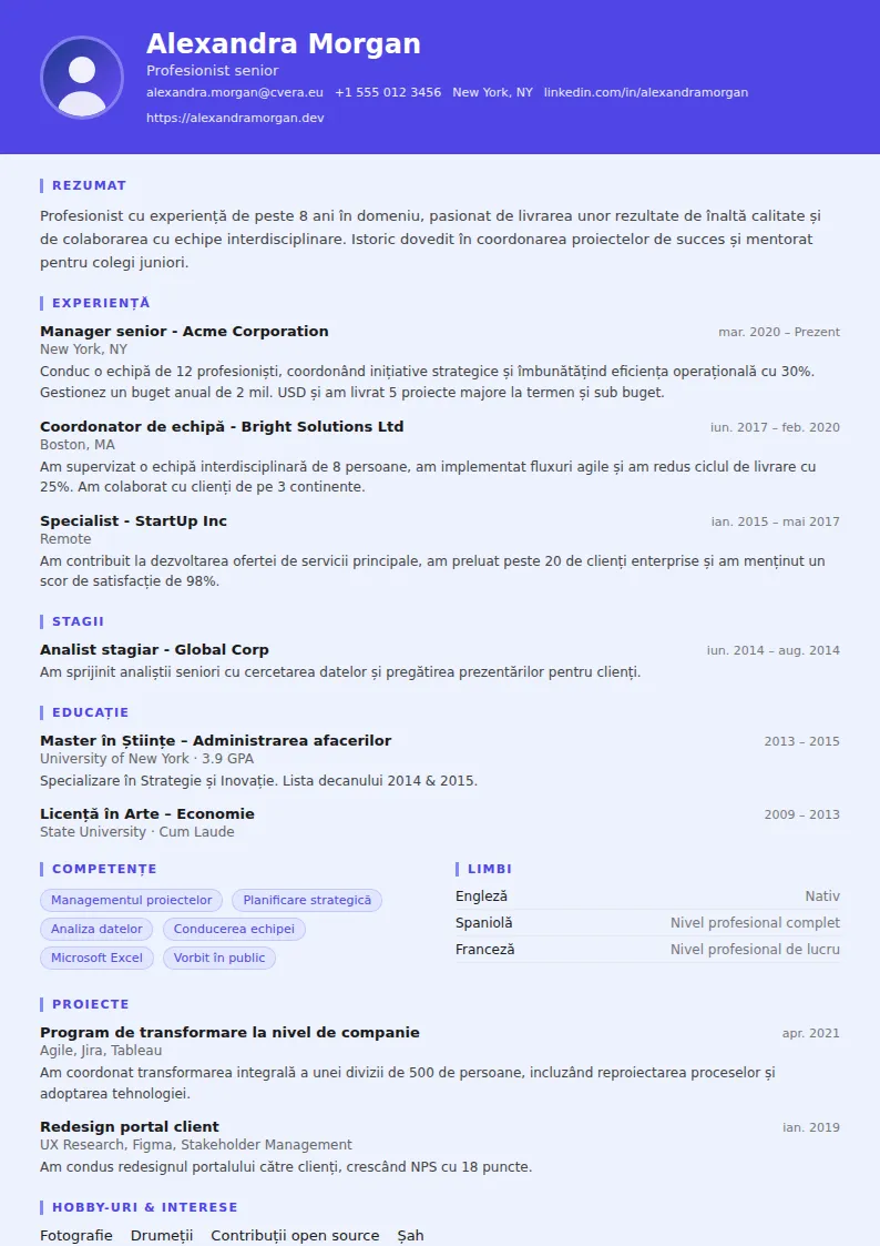 Model de CV Data Scientist