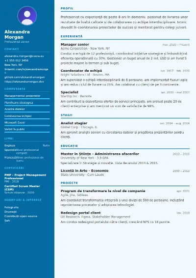 Model de CV Dentist