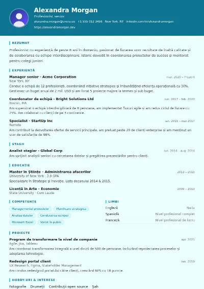 Model de CV IT Support
