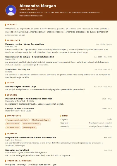 Model de CV Librarian