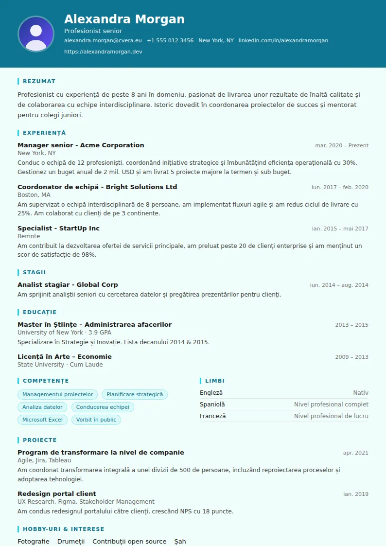 Model de CV Scientist